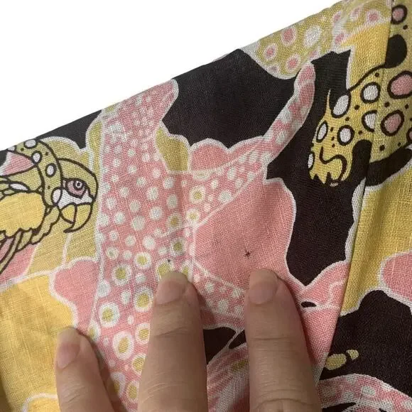 Anthropologie Maeve Printed Buttondown Surf Shirt Novelty Women XS NWOT Ink Dots - Picture 7 of 16